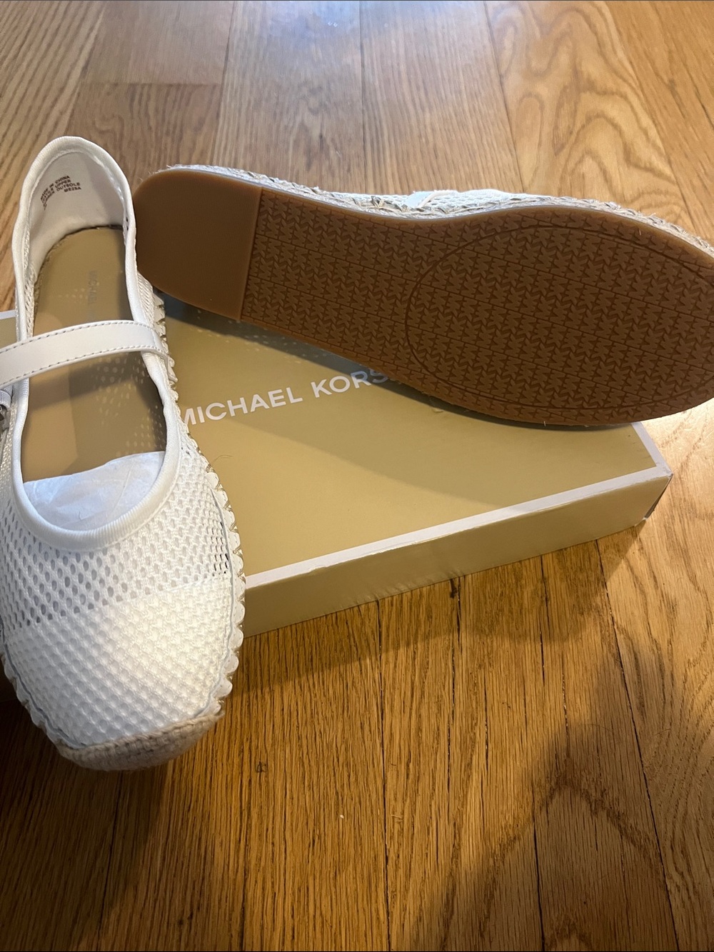 MICHAEL Michael Kors White Knit Mary Janes - Picture 2 of 5